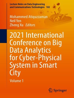 cover image of 2021 International Conference on Big Data Analytics for Cyber-Physical System in Smart City